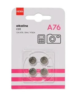 A76 alkaline batterijen - 4 stuks