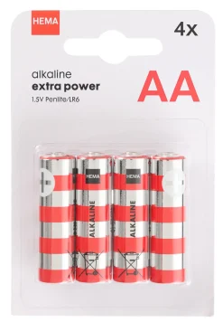 AA alkaline extra power batterijen - 4 stuks