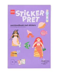 aankleedboek met stickers zeemeerminnen