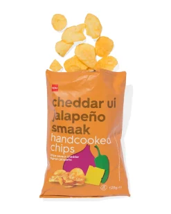 aardappelchips cheddar ui jalapeño 125gram