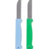 aardappelmesje 2 stuks groen/blauw