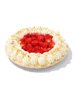 aardbeienslagroomvlaai 10 p.