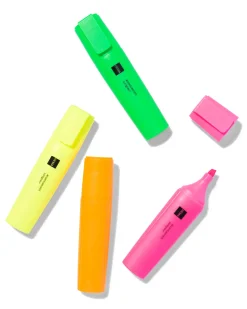 accentueerstiften felle kleuren - 4 stuks