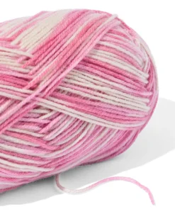 acryl garen roze melange 100gram 250meter