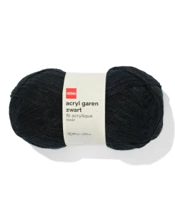 acryl garen zwart 100gram 250meter