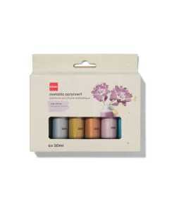 acrylverf metallic 6x20ml