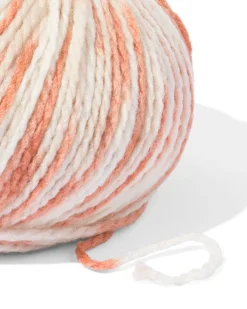 acryl-wol garen beige melange 100gram 165meter