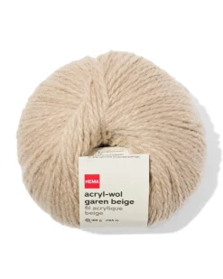 acryl-wol garen 100g 165m beige