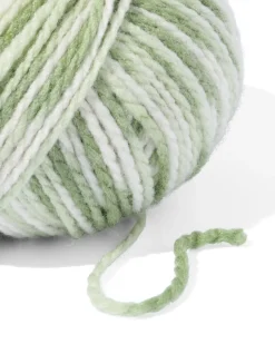 acryl-wol garen groen melange 100gram 165meter
