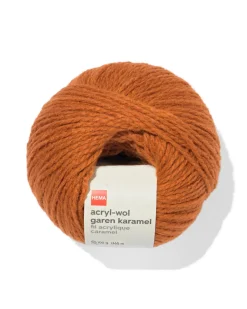 acryl-wol garen karamel 100gram 165meter