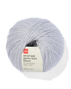 acryl-wol garen lichtblauw 100gram 165meter
