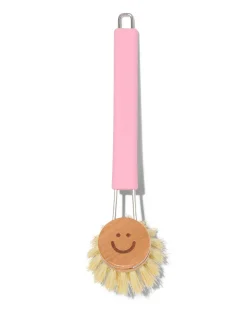 afwasborstel met losse kop roze
