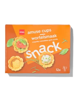 amuse cups wortelsmaak - 12 stuks