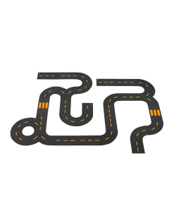 autoweg puzzelstukken PVC