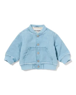 baby bomberjack rib denim