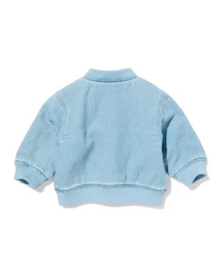 baby bomberjack rib denim