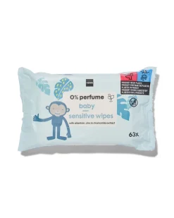 baby lotiondoekjes zonder parfum - 3x63 stuks