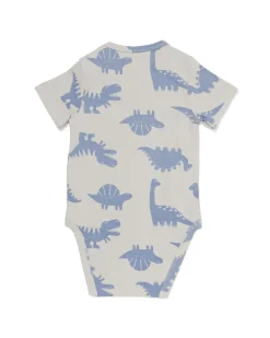 baby meegroeiromper dino blauw