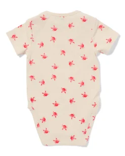 baby meegroeiromper krabben beige