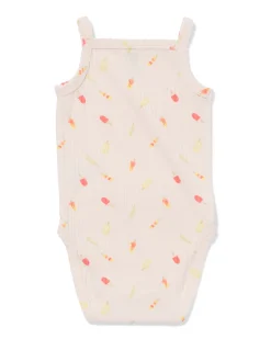 baby meegroeiromper LENZING™ ECOVERO™ rib ijsjes gebroken wit