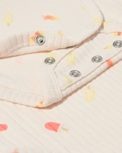 baby meegroeiromper LENZING™ ECOVERO™ rib ijsjes gebroken wit