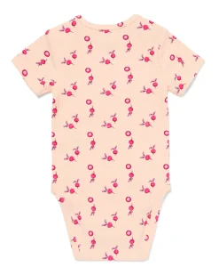 baby meegroeiromper rib radijs perzik