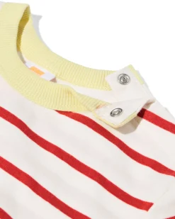 baby T-shirt jersey strepen rood