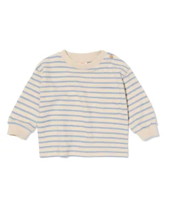 baby T-shirt jersey strepen ecru