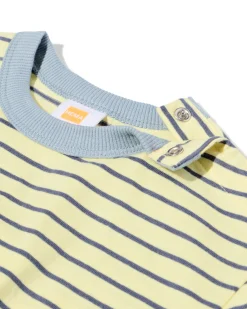 baby T-shirt strepen lichtgeel