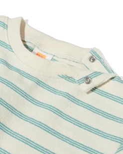 baby T-shirts jersey strepen - 2 stuks blauw