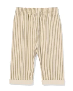 babybroek comfy fit jersey strepen ecru