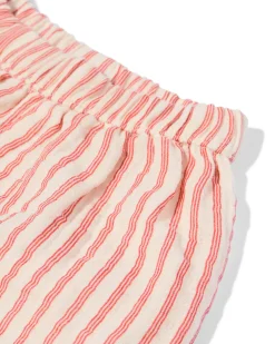 babybroek comfy fit mousseline strepen rood