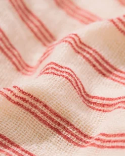 babybroek comfy fit mousseline strepen rood