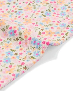 babybroek loose fit bloemen ecru