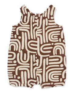 babyjumpsuit abstract bruin