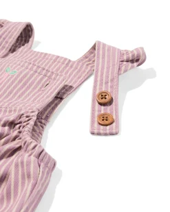 babyjumpsuit strepen paars