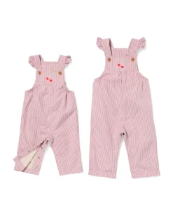 babyjumpsuit strepen paars