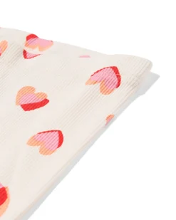 babykledingset comfy fit rib hartjes ecru