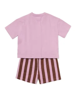 babykledingset comfy fit strepen paars