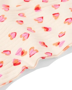 babyleggings flared fit rib kant hartjes - 2 stuks lichtgroen