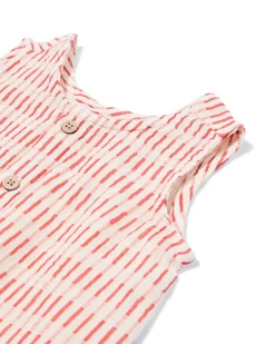 babyplaysuit mousseline abstract ecru