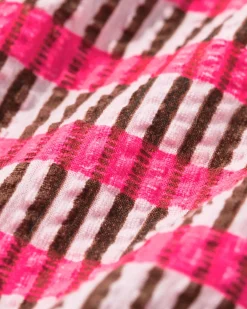 babyplaysuit seersucker strepen roze