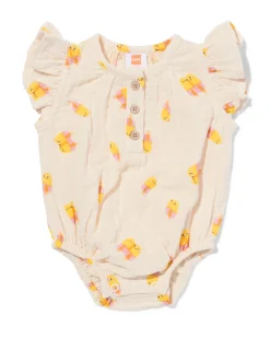 babyromper mousseline ijsjes ecru