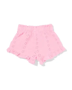 babyshort comfy fit broderie roze