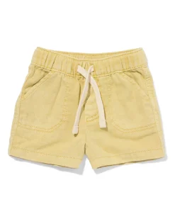 babyshort comfy fit okergeel