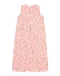 babyslaapzak mouwloos katoen 0.5tog bloemen multicolor
