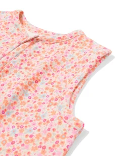 babyslaapzak mouwloos katoen 0.5tog bloemen multicolor