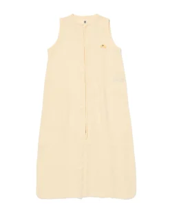 babyslaapzak mouwloos mousseline 0.5tog croissant beige