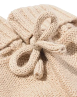 babysokken gebreid wol beige