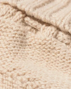 babysokken gebreid wol beige